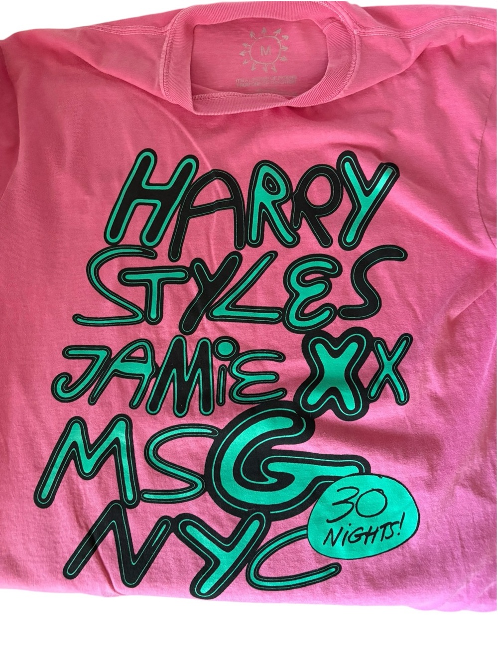 Harry Styles Jamie XX MSG NYC 30 Nights Official Together Concert Pink L/S Sz M - Picture 7 of 8